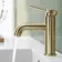 Medway Brushed Brass Basin Mixer Tap with Knurled Detailing
