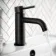 Selma Matt Black Basin Mixer Tap
