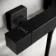 Cork Matt Black Square Thermostatic Bar Shower Set