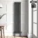 Athens Anthracite Triple Column Vertical Traditional Radiator 1800x380mm