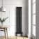 Athens Matt Black Double Column Vertical Traditional Radiator 1800x380mm