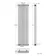 Athens Matt Black Double Column Vertical Traditional Radiator 1800x470mm