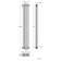 Athens Raw Metal Triple Column Vertical Traditional Radiator 1800x290mm