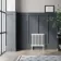 Athens White Double Column Horizontal Traditional Radiator 600x605mm