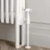 Athens White Triple Column Horizontal Traditional Radiator 300x785mm
