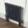 Athens Anthracite Double Column Horizontal Traditional Radiator 600x605mm