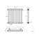 Athens Anthracite Double Column Horizontal Traditional Radiator 600x605mm