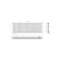 Faro White Double Flat Panel Horizontal Radiator 600x1820mm