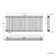 Athens Raw Metal Triple Column Horizontal Traditional Radiator 600x1415mm