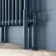 Athens Inky Blue Double Column Horizontal Traditional Radiator 600x1010mm