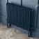 Athens Inky Blue Triple Column Horizontal Traditional Radiator 600x785mm