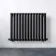 Marbella Matt Black Double Oval Panel Radiator 600x780mm