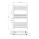 Barcelona Chrome Straight Heated Towel Rail 1000x600mm