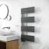 Seville Anthracite Designer Flat Panel Heated Towel Rail 1200x600mm