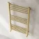 Barcelona Brushed Brass Straight Heated Towel Rail 1000x600mm