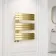 Seville Brushed Brass Designer Flat Panel Heated Towel Rail 800x600mm