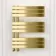 Seville Brushed Brass Designer Flat Panel Heated Towel Rail 800x600mm