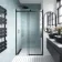 Oslo Matt Black Premium Easy Clean 8mm Sliding Shower Door 1200mm