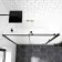 London Matt Black 6mm Sliding Shower Door 1400mm