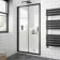 London Matt Black 6mm Bifold Shower Door 1000mm