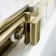 Hamburg Brushed Brass Easy Clean 8mm Sliding Shower Door 1000mm - Easy Fix Feature