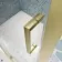 London Brushed Brass 6mm Sliding Shower Door 1000mm