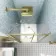London Brushed Brass 6mm Bifold Shower Door 700mm