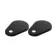 Matt Black Toilet Seat Teardrop Hinge Cover Caps