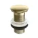 Brushed Brass Dome Top Pop Up Basin Waste - Unslotted