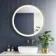 Mollie Brushed Brass Round Illuminated LED Mirror 800mm