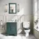 Midnight Green Bathroom Mirror 700x500mm
