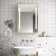 Mia Battery Operated Matt Brass Illuminated LED Mirror Cabinet 710x500mm