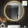 Delilah Black Framed Round Backlit llluminated LED Mirror 800mm