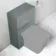 Austin Stone Grey Slimline Back To Wall Toilet Unit 500mm