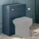 Capri Navy Blue Back To Wall Toilet Unit 600mm