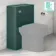 Mystic Green Slimline Back To Wall Toilet Unit 500mm