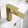 Lune Brushed Brass Basin & Bath Mixer Tap Set