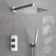 Galway Premium Chrome Square Thermostatic Shower Set - 300mm Head & Hand Shower