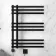 Madrid Electric Matt Black Designer Heated Towel Rail 800x600mm