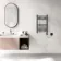 Barcelona Electric Anthracite Straight Heated Towel Rail 650x400mm