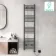 Barcelona Electric Anthracite Straight Heated Towel Rail 1600x400mm
