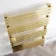 Santorini Electric Brushed Brass Flat Panel Heated Towel Rail 1600x600mm