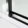 Stockholm Matt Black Easy Clean 8mm Frameless Sliding Shower Enclosure 1200x900mm