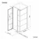 Toulon Matt Black Grid Easy Clean 6mm Pivot Shower Enclosure 1000x700mm