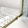 London Brushed Brass 6mm Pivot Shower Enclosure 760x760mm