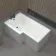 L Shaped 1600 Shower Bath - Left Handed