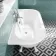 Harrow 1700mm Back To Wall Roll Top Bath - White Claw Feet