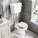 Hudson Traditional Toilet With Low-Level Cistern and Chalk White Wooden Seat