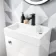 Ohio Gloss White 2-In-1 Combined Wash Basin & Seattle Toilet 500mm