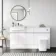 Foster Gloss White Combination Vanity Basin and Houston Toilet 1500mm